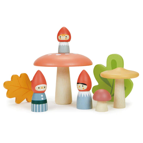 Wood Toy - Woodland Gnome Family