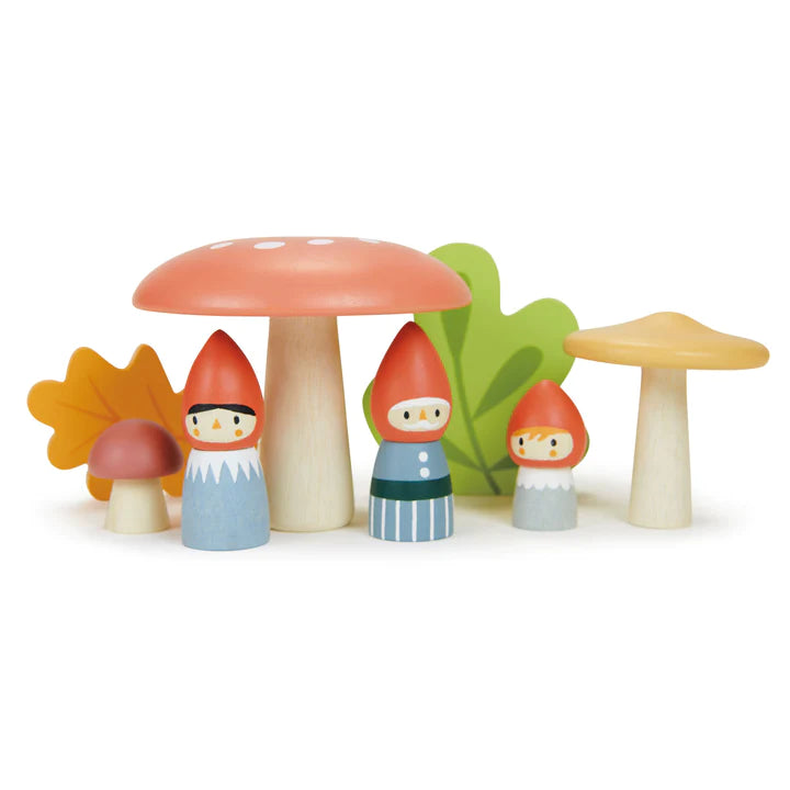 Wood Toy - Woodland Gnome Family