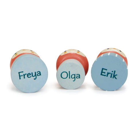 Wood Toy - Woodland Gnome Family