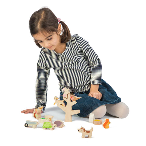 Wood Toy - Stacking Garden Friends