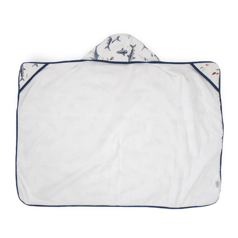 Hooded Towel (Cotton) - Shark Toddler