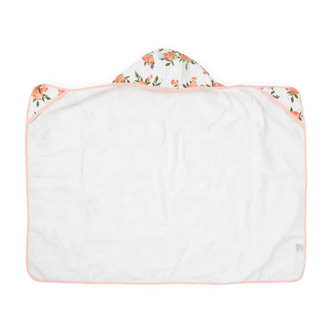 Hooded Towel (Cotton) - Watercolor Roses Toddler
