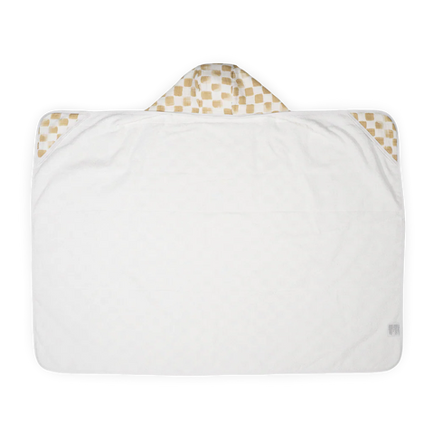 Hooded Towel (Cotton) - Adobe Checkers Toddler