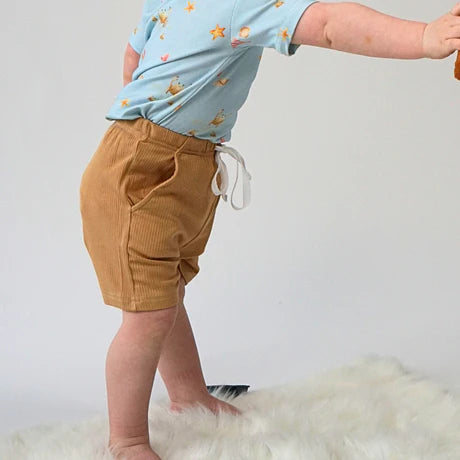 Everyday Shorts - Ribbed Amber