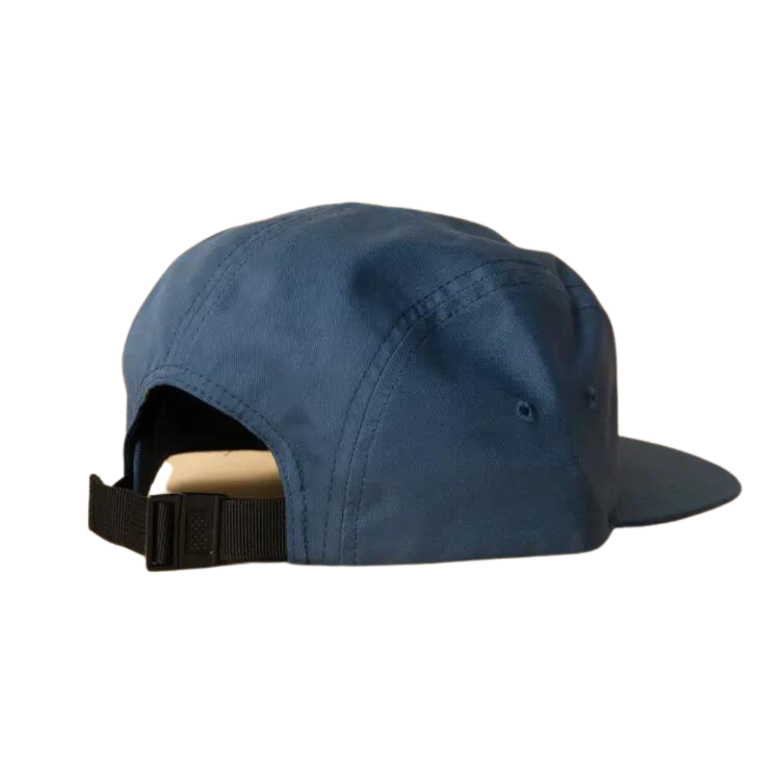Hat - Abstract Landscape 5 Panel Hat (Light Navy)