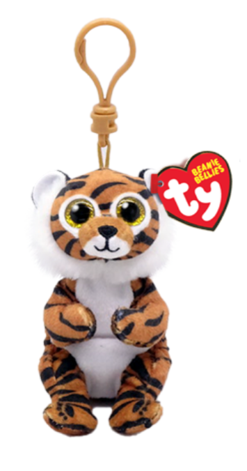 Stuffed Animal - Beanie Baby Clawdia Tiger Clip