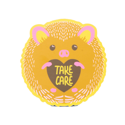 Sticker - Take Care Hedgehog