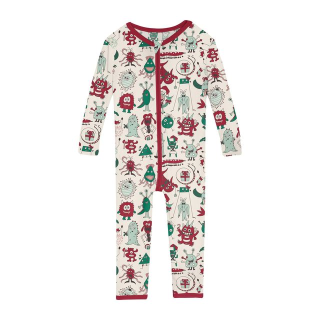 Coverall/Convertible Sleeper (Zipper) - Merry Monsters