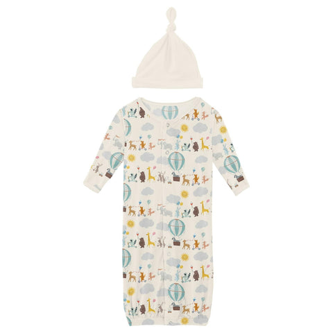 Converter Gown with Knot Hat - Natural Animal Parade