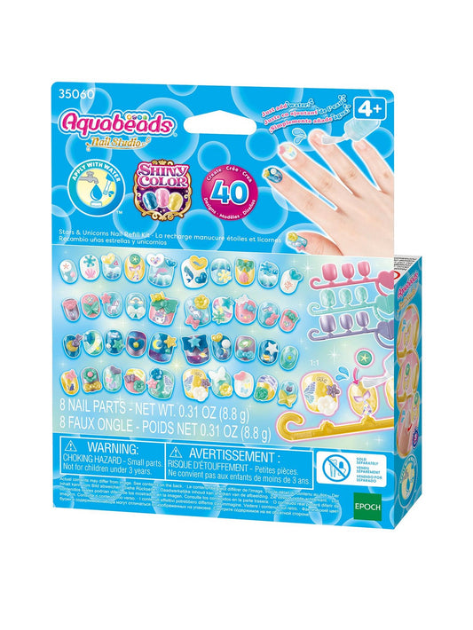 Aquabeads - Nail Studio: Stars & Unicorns Refill Kit