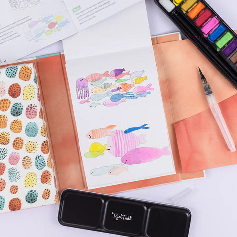 Activity Book - How to Paint: Watercolor Animals