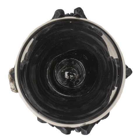 Image shows a top-down view of the raven wine goblet.