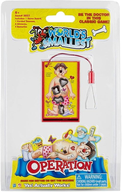 Image shows the world's smallest operation game in its packaging