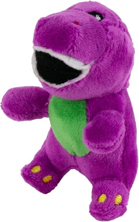 Image shows the world's smallest Barney plush