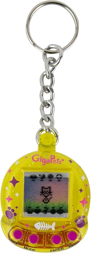 Image shows the cat version of the world's smallest Gigapet