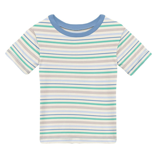 Easy Fit Crew Neck Tee (Short Sleeve) - Mythical Stripe