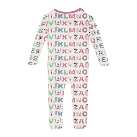 Convertible Sleeper (Zipper) - Natural ABC Monsters