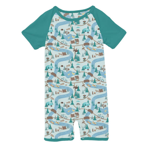 Raglan Romper (Short Sleeve) - Fresh Air Campground Map