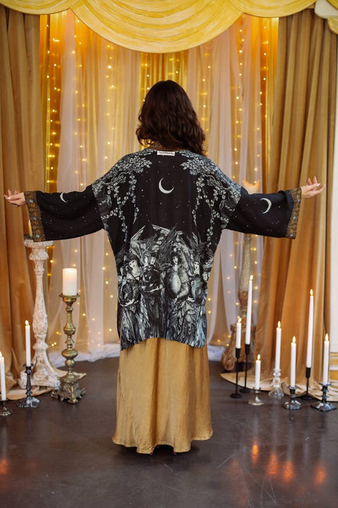 Matineé (Mid-Length) Duster - The Guardians with Angels & Moon
