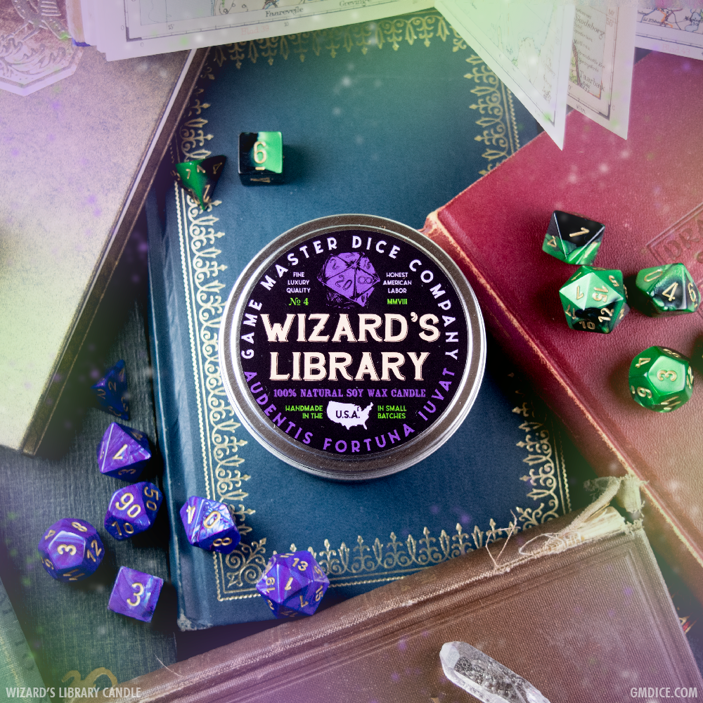 Gaming Candle (8oz) - Wizard's Library