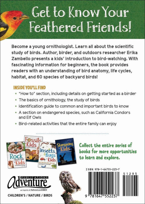 Book (Paperback) - Backyard Birding for Kids: An Introduction to Ornithology