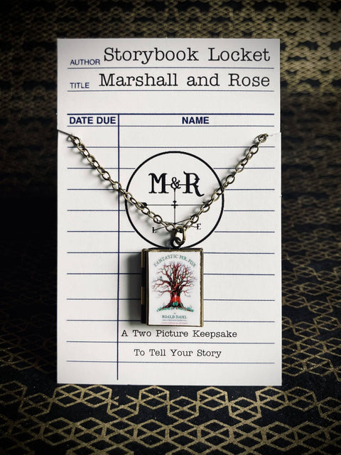 Necklace - Book Locket Fantastic Mr. Fox: Bronze