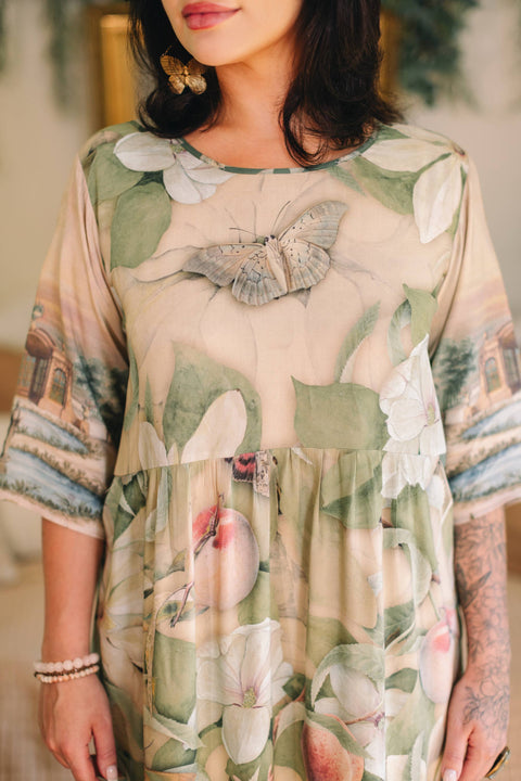 Artist Dress Tunic with Pockets - Fleur De Soleil