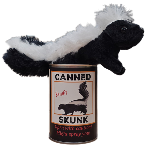 Stuffed Animal - Canned Skunk (Standard Lid)