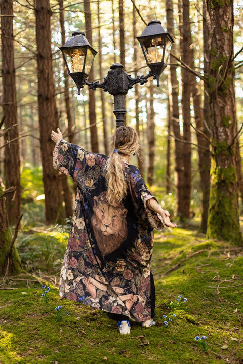 Lionheart Opera Duster - Narnia Inspired Print & Botanicals