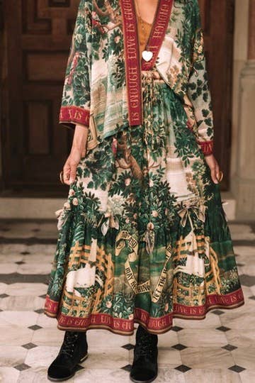 Atelier Skirt - Wildheart with Pockets Tassels & Unicorn