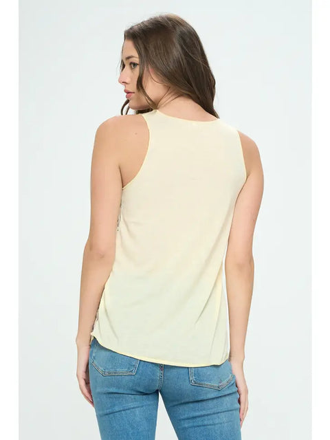 Tank Top - Hedgehog Floral Print