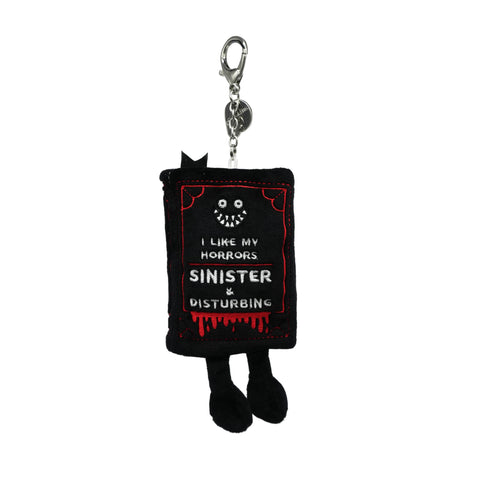 Keychain - I Like My Horrors Sinister & Disturbing Book Plush