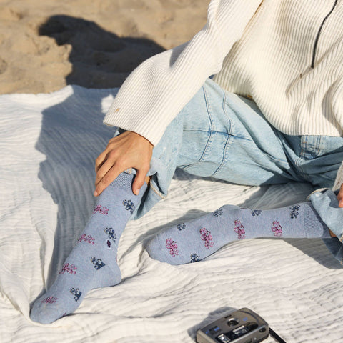 Socks that Protect Octopuses - Periwinkle
