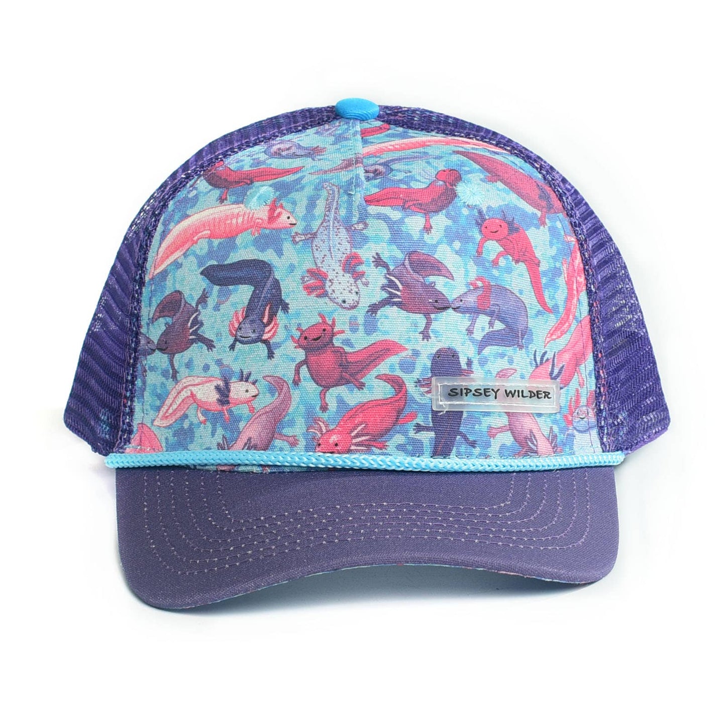 Recycled Trucker Hat (Youth) - Axolotls