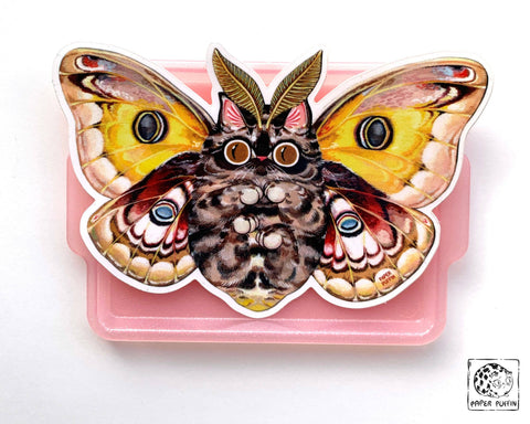 Sticker - Moth Cat "Big Eyes"