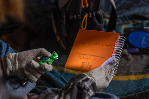 Flashlight - Green Turtle Carabiner