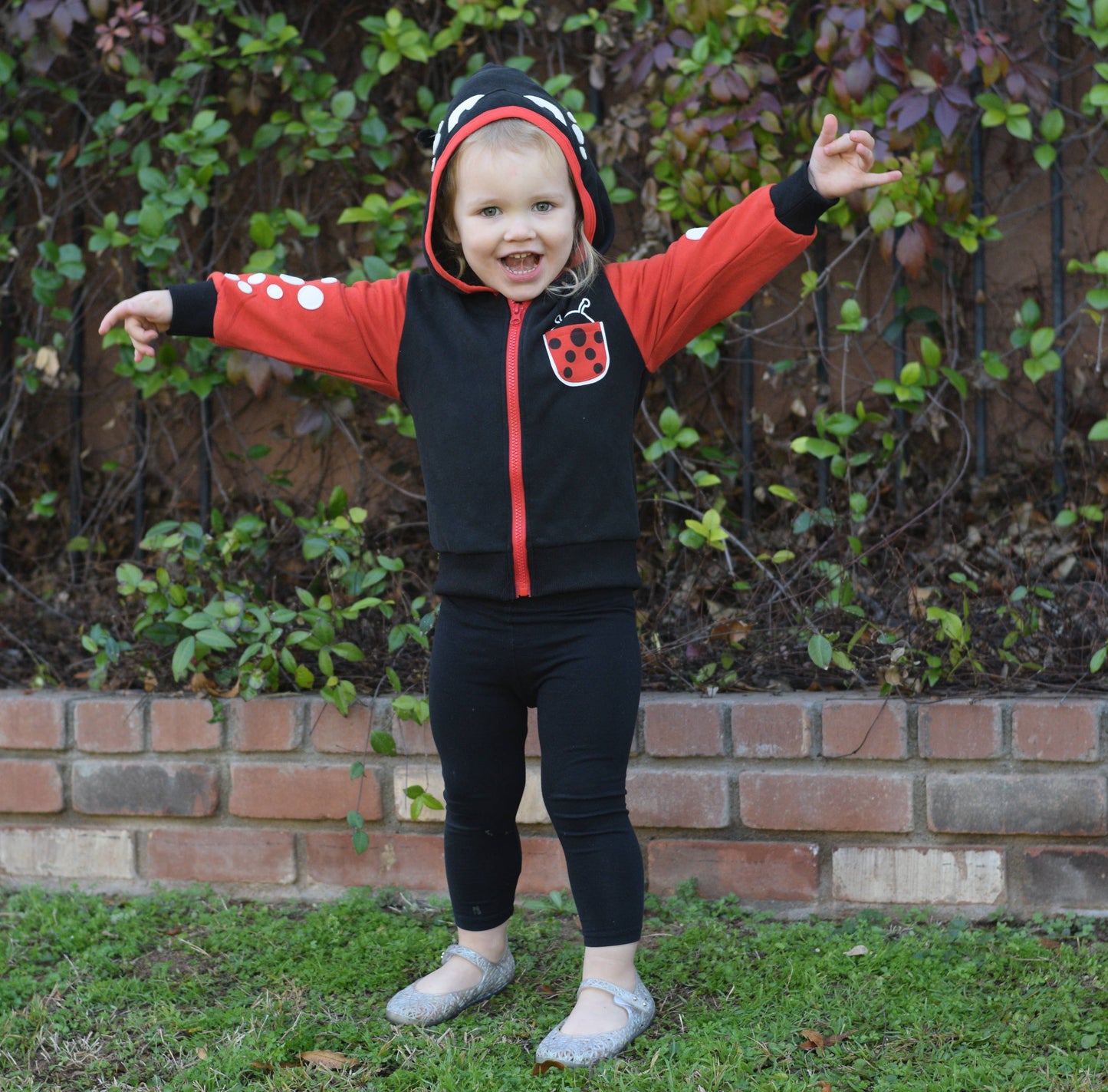 Backpack Hoodie - Ladybug