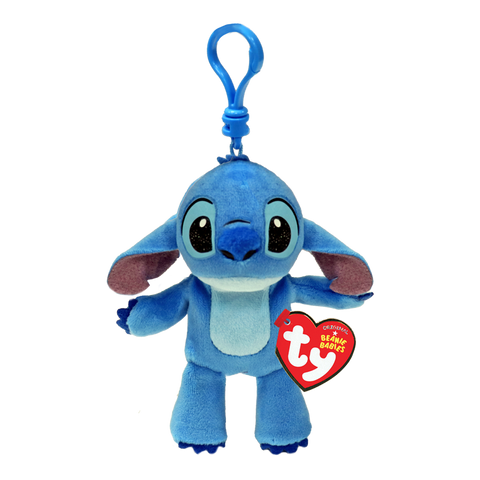 Stuffed Animal - Beanie Baby Disney's Stitch Clip