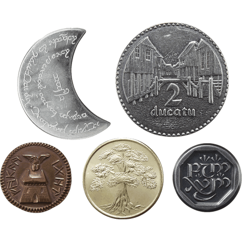 Set of Five Coins - The Lord of the Rings Set #2 Middle-Earth