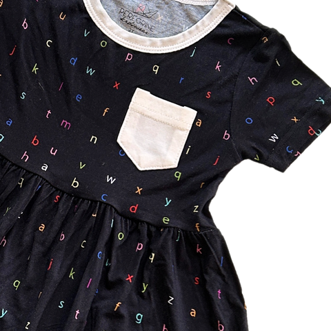 Playground Dress - Rainbow Typewriter