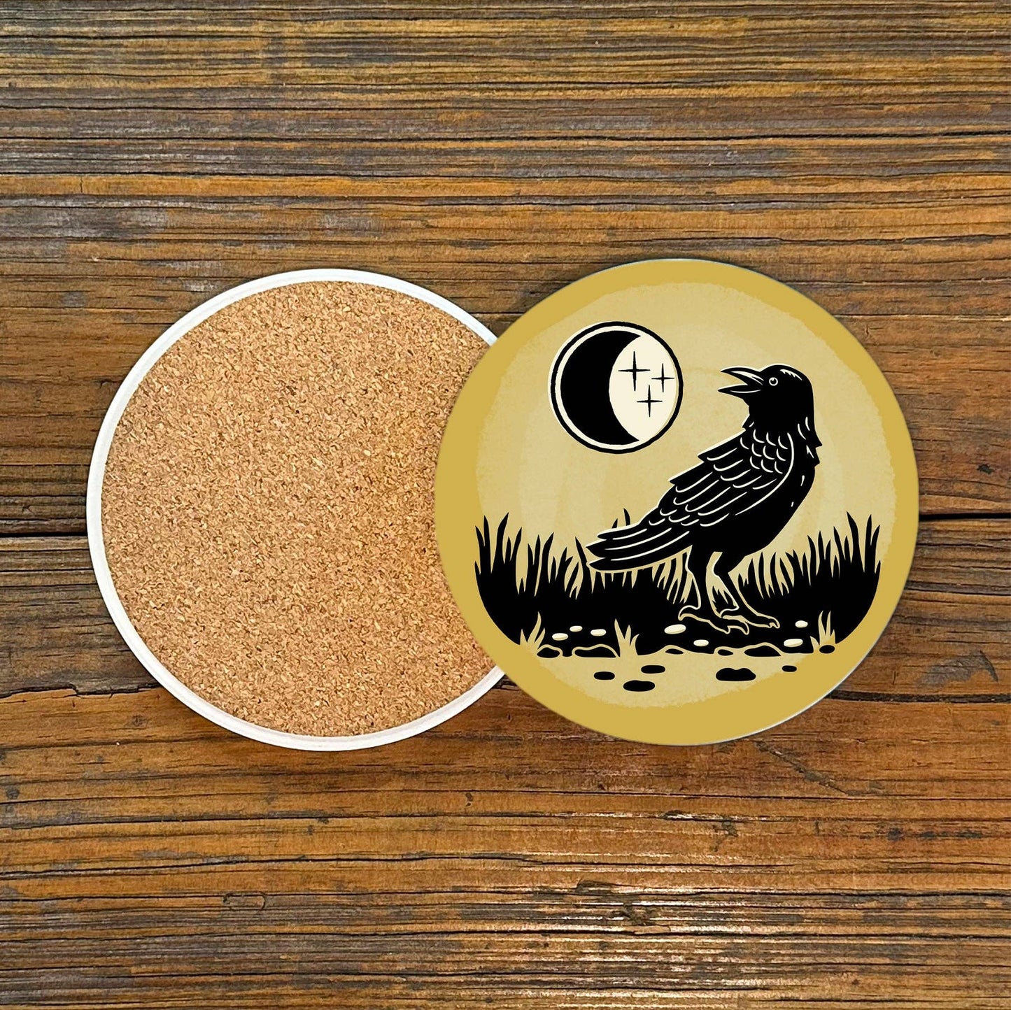 Ceramic Coaster - Black Crow