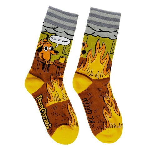 Crew Socks - This is Fine. Also, Not Fine.