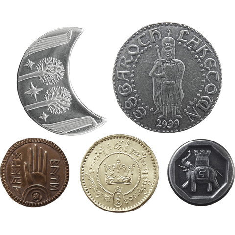 Set of Five Coins - The Lord of the Rings Set #2 Middle-Earth