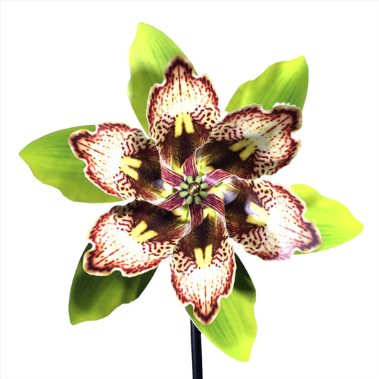 Wind Spinner - Double Green Cymbidium (24")