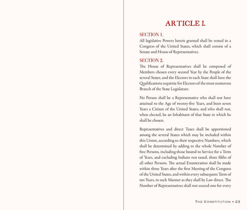 Book (Hardcover) - The Constitution of the United States of America