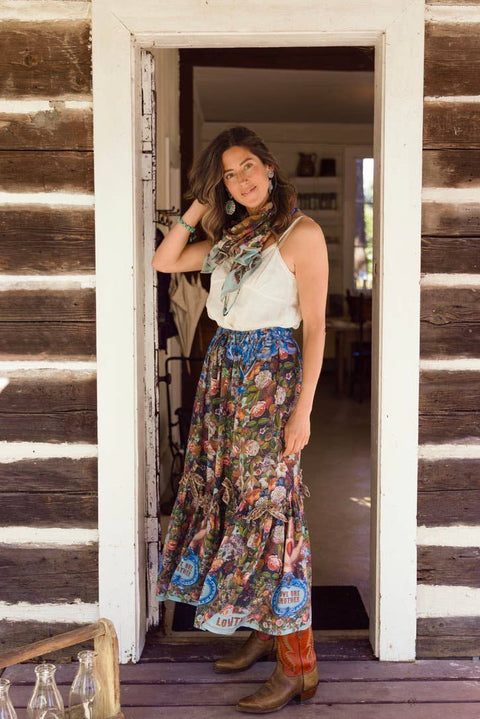 Atelier Skirt - Love Language with Floral Print