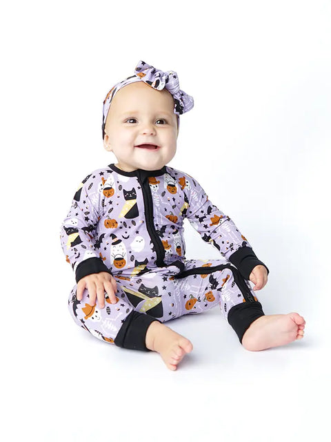 Coverall (Convertible) - Spooky Cute Purple