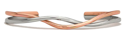 Copper Bracelet - Copper Silver Dance (431)