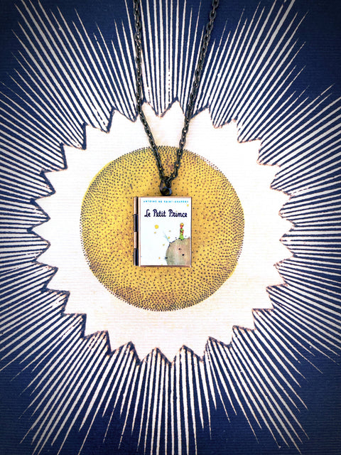 Necklace - Book Locket The Little Prince (French Edition): Bronze