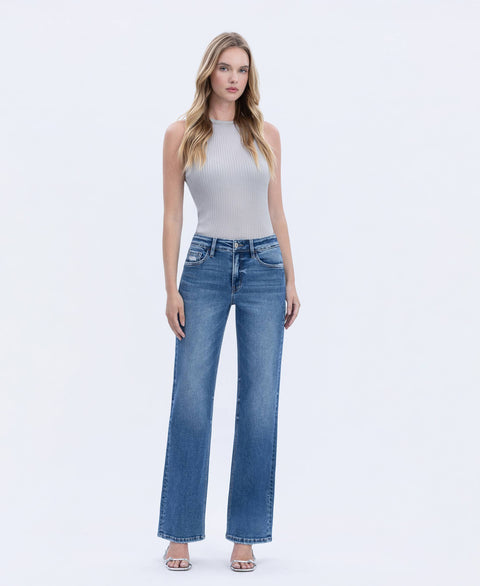 Jeans - High Rise Full Length Slim Wide: Dreamland
